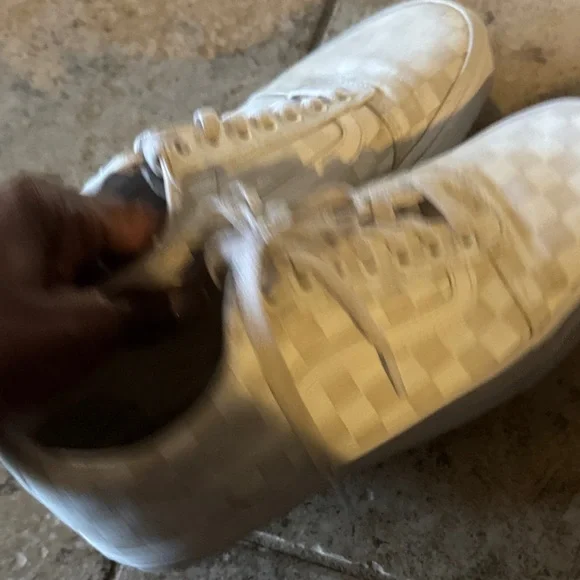 Vans Off-White Checkered Sneakers - Picture 4 of 6